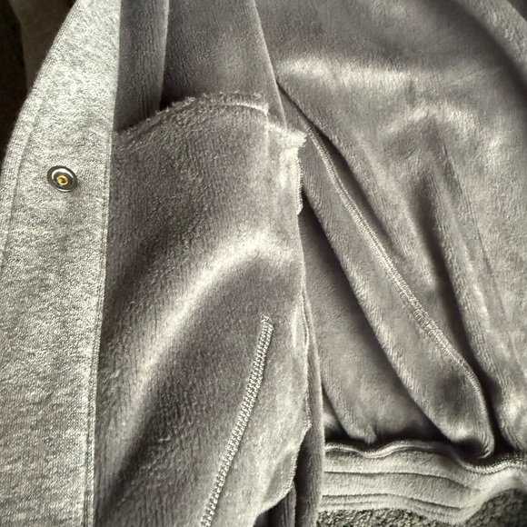 NEW LULULEMON Scuba Oversized Gray Varsity Jacket Plush - Super Cute! MSRP: $168 - Picture 12 of 16